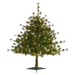 3ft. Pre-Lit Colorado Mountain Pine Artificial Christmas Tree, Clear LED Lights 11 3ft. Pre-Lit Colorado Mountain Pine Artificial Christmas Tree, Clear LED Lights -Christmas Designers Store D255818S 1 1