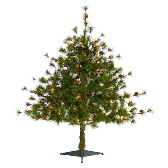 3ft. Pre-Lit Colorado Mountain Pine Artificial Christmas Tree, Clear LED Lights 3 3ft. Pre-Lit Colorado Mountain Pine Artificial Christmas Tree, Clear LED Lights