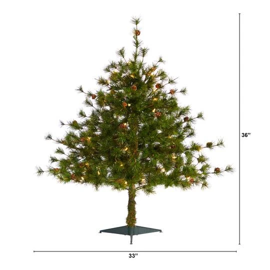 3ft. Pre-Lit Colorado Mountain Pine Artificial Christmas Tree, Clear LED Lights 10 3ft. Pre-Lit Colorado Mountain Pine Artificial Christmas Tree, Clear LED Lights - Image 8