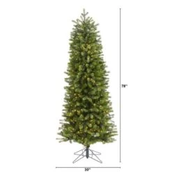 6.5ft. Pre-Lit Colorado Mountain Spruce Artificial Christmas Tree, Warm White LED Lights -Christmas Designers Store D255849S 2