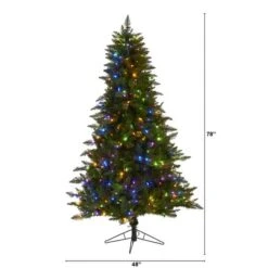 6.5ft. Pre-Lit Vermont Spruce Artificial Christmas Tree, Color Changing LED Lights -Christmas Designers Store D255862S 2