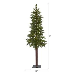 5ft. Pre-Lit Alaskan Alpine Artificial Christmas Tree, Clear LED Lights -Christmas Designers Store D255864S 2