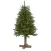 5ft. Pre-Lit Napa Valley Pine Artificial Christmas Tree With Warm White LED Lights On A Faux Wood Stand -Christmas Designers Store D255907S 1