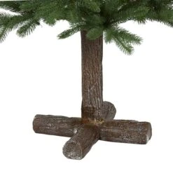 5ft. Pre-Lit Napa Valley Pine Artificial Christmas Tree With Warm White LED Lights On A Faux Wood Stand -Christmas Designers Store D255907S 4