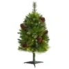3ft. Pre-Lit Montana Mixed Pine, Pinecones & Berries Artificial Christmas Tree With Clear LED Lights -Christmas Designers Store D255941S 1