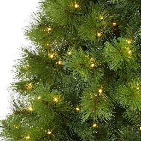 8ft. Pre-lit Green Scotch Pine Artificial Christmas Tree With Clear LED Lights 6 8ft. Pre-lit Green Scotch Pine Artificial Christmas Tree With Clear LED Lights - Image 4