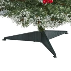 3ft. Pre-Lit Frosted Swiss Pine & Berries Artificial Christmas Tree With Clear LED Lights 14 3ft. Pre-Lit Frosted Swiss Pine & Berries Artificial Christmas Tree With Clear LED Lights -Christmas Designers Store D255945S 4