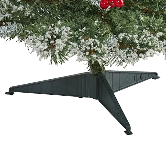 3ft. Pre-Lit Frosted Swiss Pine & Berries Artificial Christmas Tree With Clear LED Lights 7 3ft. Pre-Lit Frosted Swiss Pine & Berries Artificial Christmas Tree With Clear LED Lights - Image 5