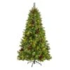 6ft. Pre-Lit Montana Mixed Pine, Pinecones & Berries Artificial Christmas Tree With Clear LED Lights -Christmas Designers Store D255947S 1