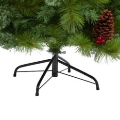 6ft. Pre-Lit Montana Mixed Pine, Pinecones & Berries Artificial Christmas Tree With Clear LED Lights -Christmas Designers Store D255947S 4