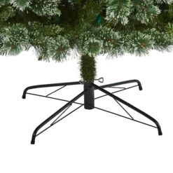 9ft. Pre-Lit Wisconsin Slim Snow Tip Pine Artificial Christmas Tree With Clear LED Lights 14 9ft. Pre-Lit Wisconsin Slim Snow Tip Pine Artificial Christmas Tree With Clear LED Lights -Christmas Designers Store D255955S 4