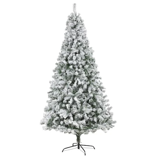 8ft. Unlit Flocked Rock Springs Spruce Artificial Christmas Tree 3 8ft. Unlit Flocked Rock Springs Spruce Artificial Christmas Tree