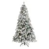 5ft. Pre-Lit Flocked Vermont Mixed Pine Artificial Christmas Tree, Clear LED Lights -Christmas Designers Store D256070S 1