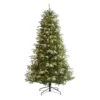 7ft. Pre-Lit Snowed Grand Teton Artificial Christmas Tree With Clear LED Lights -Christmas Designers Store D256093S 1