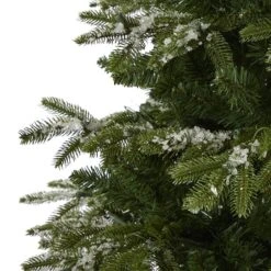 7ft. Pre-Lit Snowed Grand Teton Artificial Christmas Tree With Clear LED Lights 18 7ft. Pre-Lit Snowed Grand Teton Artificial Christmas Tree With Clear LED Lights -Christmas Designers Store D256093S 5