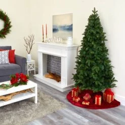 6ft. Pre-Lit Grand Teton Spruce Flat Back Artificial Christmas Tree With Clear LED Lights -Christmas Designers Store D256097S 10