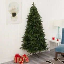 6ft. Pre-Lit Grand Teton Spruce Flat Back Artificial Christmas Tree With Clear LED Lights -Christmas Designers Store D256097S 8