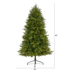 5.5ft. Pre-Lit Washington Fir Artificial Christmas Tree, Clear LED Lights 12 5.5ft. Pre-Lit Washington Fir Artificial Christmas Tree, Clear LED Lights -Christmas Designers Store D256149S 2