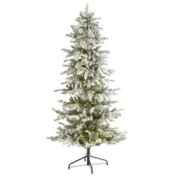 6.5ft. Pre-Lit Nova Scotia Spruce Artificial Christmas Tree, Warm White LED Lights -Christmas Designers Store D256163S 1 1