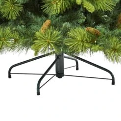 6.5ft. Pre-Lit North Carolina Mixed Pine Artificial Christmas Tree, Warm White LED Lights -Christmas Designers Store D256178S 4