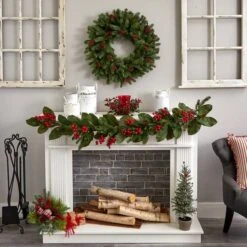 6.5" Red Holly Berry Candelabrum -Christmas Designers Store D292875S 15