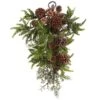 26" Pine & Pinecone Teardrop Swag -Christmas Designers Store D292891S 11