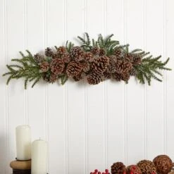 28" Iced Pinecone Swag -Christmas Designers Store D292893S 13