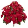24" Red Poinsettia Plant Set -Christmas Designers Store D292908S 1