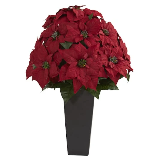 2.25ft. Red Poinsettia Plant In Black Planter 4 2.25ft. Red Poinsettia Plant In Black Planter - Image 2