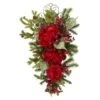 2.25ft. Christmas Hydrangea Teardrop Swag -Christmas Designers Store D292954S 11