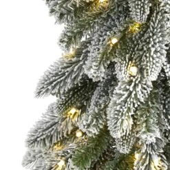 5.5ft. Pre-Lit Flocked Washington Alpine Artificial Christmas Tree, Warm White LED Lights 13 5.5ft. Pre-Lit Flocked Washington Alpine Artificial Christmas Tree, Warm White LED Lights -Christmas Designers Store D322546S 3