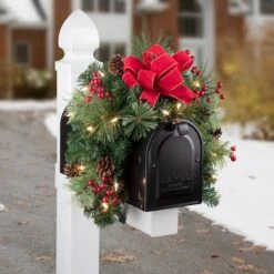 Haute Decor 30" Mailbox Swag -Christmas Designers Store D348945S 2