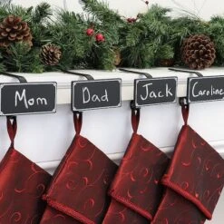 Original MantleClip® With Black Chalkboard Icons, 4ct. -Christmas Designers Store D349362S 2