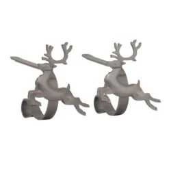 Original MantleClip® Pewter Reindeer Icons Stocking Holders, 2ct. 6 Original MantleClip® Pewter Reindeer Icons Stocking Holders, 2ct. -Christmas Designers Store D349366S 1 1