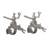 Original MantleClip® Pewter Reindeer Icons Stocking Holders, 2ct. 2 Original MantleClip® Pewter Reindeer Icons Stocking Holders, 2ct. -Christmas Designers Store D349366S 1