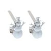 Original MantleClip® Silver Snowman Icons Stocking Holders, 2ct. -Christmas Designers Store D349380S 1