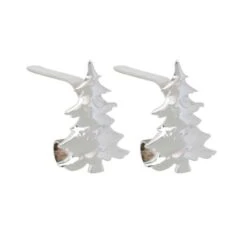 Original MantleClip® Silver Tree Icons Stocking Holders, 2ct.