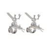 Original MantleClip® Silver Reindeer Icons Stocking Holders, 2ct. 2 Original MantleClip® Silver Reindeer Icons Stocking Holders, 2ct. -Christmas Designers Store D349384S 1