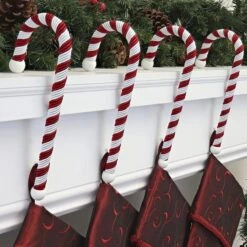Haute Decor Candy Cane Stocking Holder, 4ct. -Christmas Designers Store D349419S 2