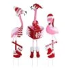 Christmas Metal Flamingo Trio Yard Art -Christmas Designers Store D349477S 1