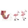 Christmas Flamingo Reindeer With Sleigh -Christmas Designers Store D349478S 1