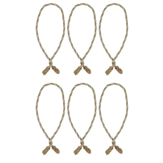 Haute Decor 20" Gold, Silver & White Decorative Twist Ties, 6ct. 5 Haute Decor 20" Gold, Silver & White Decorative Twist Ties, 6ct. - Image 3