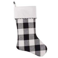 Haute Decor HangRight™ 20" Black & White Buffalo Check Stocking, 2ct. 5 Haute Decor HangRight™ 20" Black & White Buffalo Check Stocking, 2ct. -Christmas Designers Store D349553S 1 1