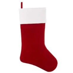 Haute Decor HangRight⢠20" Premium Red & White Stocking, 4ct.