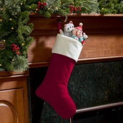 Haute Decor HangRight™ 20" Premium Red & White Stocking, 4ct. 7 Haute Decor HangRight™ 20" Premium Red & White Stocking, 4ct. -Christmas Designers Store D349556S 2