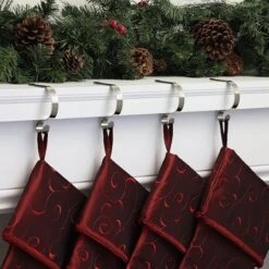 Haute Decor Silver MantleClip Jr., 4ct. -Christmas Designers Store D349564S 2