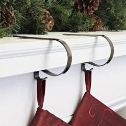 Original MantleClip® Oil-Rubbed Bronze Stocking Holders, 2ct. -Christmas Designers Store D349570S 2