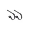 Original MantleClip® Matte Black Stocking Holders, 2ct. -Christmas Designers Store D349582S 1