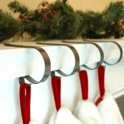 Original MantleClip® Oil-Rubbed Bronze Stocking Holders, 4ct. 7 Original MantleClip® Oil-Rubbed Bronze Stocking Holders, 4ct. -Christmas Designers Store D349589S 2