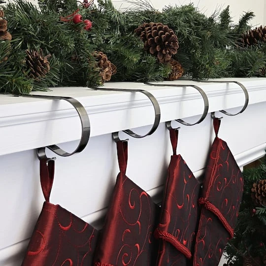 Original MantleClip® Antique Brass Stocking Holders, 4ct. 5 Original MantleClip® Antique Brass Stocking Holders, 4ct. - Image 3